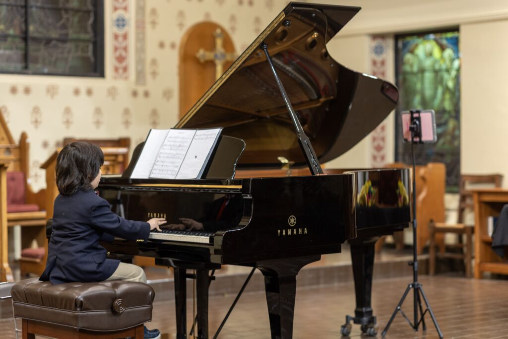 日々の練習の成果を発表