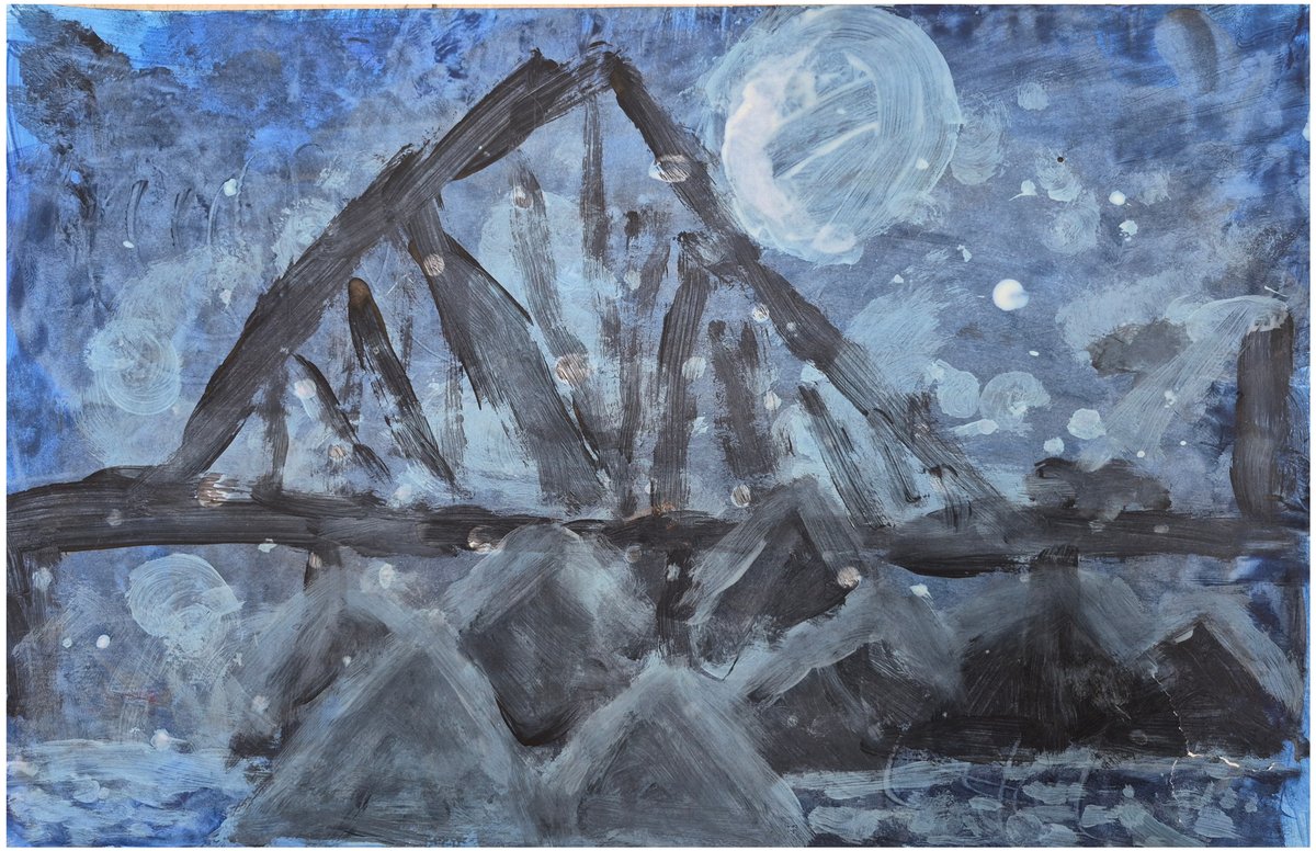 「夜の川」