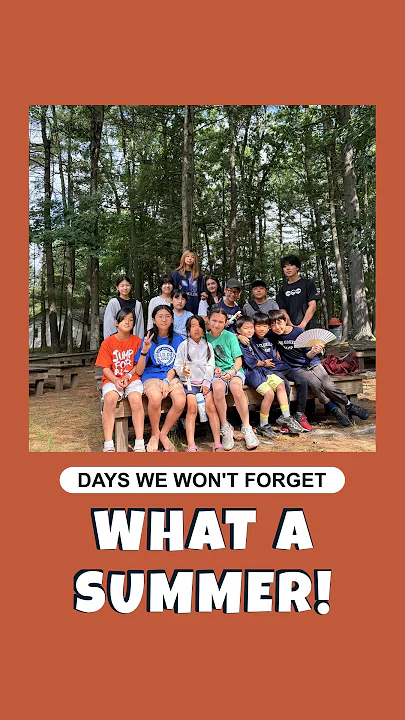 WHAT A SUMMER！ 森で過ごしたキャンプの日々